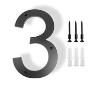 House Numbers 20-30 Cm Big Exterior House Number Outdoor Letters 0-9 Door Alphabet Home Numbers Address Plaque Signs On The(Number-3,30cm (12 inches))