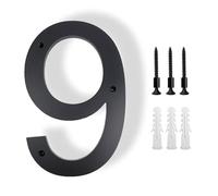 House Numbers 20-30 Cm Big Exterior House Number Outdoor Letters 0-9 Door Alphabet Home Numbers Address Plaque Signs On The(Number-9,20cm (8 inches))