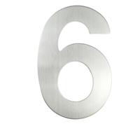 House Numbers 20/30cm Stainless Steel Apartment Door Numbers Floating Exterior House Number Plate Home Outdoor 12inch Front Door Numbers(Silver No. 6,20cm)
