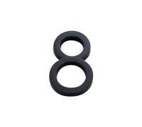House Numbers 4inch/10cm ABS Acrylic Numeral Tag 3D Black 0 To 9 Number Self-Adhesive Plate Sign For Home Mailbox Hotel Address Door Label(Number 8)
