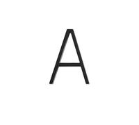House Numbers 5 Inchs 125mm Address Big House Numbers Modern Gold Black Silver Floating Signage Outdoor Digits Mailbox Sign Front Door Numbers(Z125-Black-A)
