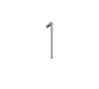 House Numbers 5 Inchs 125mm Address Big House Numbers Modern Gold Black Silver Floating Signage Outdoor Digits Mailbox Sign Front Door Numbers(Z125-Silver-1)