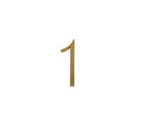 House Numbers 50mm Brass House Number Hotel Door Address Letter For Home Digital Outdoor Sign Plates 0-9 A-Z Alphabet Front Door Numbers(Number 1)