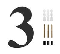 House Numbers 8 Inch/200 Mm Floating House Number 3D Numbers Address Sign #0-9 Letters Big Modern Door Plates Home Outdoor Front Door Numbers(3)