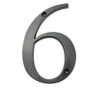 House Numbers Aged Bronze 101mm House Number House Door Address Number Digits Zinc Alloy Screw Mounted Big Door Address Sign #0-9 Front Door Numbers(6)