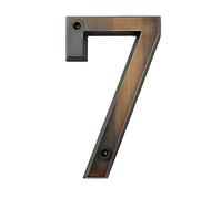 House Numbers Aged Bronze 152mm Very Big House Number Door Address Number Zinc Alloy Screw Mounted Outdoor Address Sign #0-9 Front Door Numbers(7)