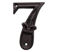 House Numbers Cast Iron House Number Sign 0-9 Alphabet Letters 5 Inch Signage Home Door Numbers Outdoor Address Numeros Puerta Pretty Well(7)