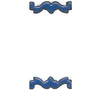 House Numbers Ceramic Tiles, Letters & Frames, Spanish Blue Design, Tile Size: 10cmH x 5cmW, Number Frame Size: 2 to 13 Tile (Space)