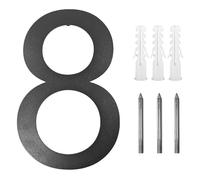 House Numbers Exterior House Numbers Stainless Steel Digital #0-9 Door Alphabet Exterior House Number 5~6 Inches Numbers Address Plaque Signs Front Door Numbers(Number 8,6 Inches (15.2 cm))