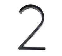 House Numbers, Floating Address Plaque House Numbers Letters Symbols Outdoor Pack Of 15 Black 125mm(2)