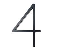 House Numbers, Floating Address Plaque House Numbers Letters Symbols Outdoor Pack Of 15 Black 125mm(4)