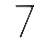 House Numbers, Floating Address Plaque House Numbers Letters Symbols Outdoor Pack Of 15 Black 125mm(7)