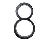 House Numbers, Floating Address Plaque House Numbers Letters Symbols Outdoor Pack Of 15 Black 125mm(8)