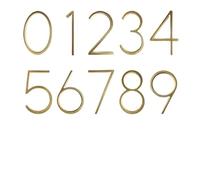 House Numbers, Floating House Numbers Set 0-9 12cm Zinc Alloy Multicolor(Golden,2)