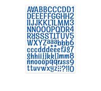 House Numbers for Mailbox - Letter Stickers Small, 1 Inch Multiple Colors Letter And Number Stickers, for Are Applicable for Mailboxes, Signmaking Them More Recognizable(Dark Blue,1sheets)