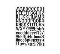 House Numbers for Mailbox - Letter Stickers Small, 1 Inch Multiple Colors Letter And Number Stickers, for Are Applicable for Mailboxes, Signmaking Them More Recognizable(Black,1sheets)