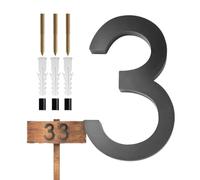 House Numbers for Outside 3D Floating Black Address Numbers