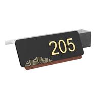 house numbers,house number sign Acrylic Modern Door Plate Customize 3D Laser Cutting House Number For Home Villa Shop Store Office Apartment Restaurant Hotel(Black H2,24cmx9.5cm)