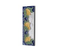House Numbers, Italian Ceramic Numbers & Letters Tiles, Lemon Design, Tile Size: 10cm x 3.5cm, 3 to 6 Tile Frames (End)