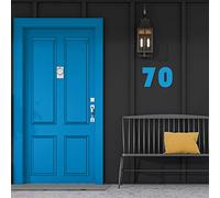 House Numbers Letters BAUHAUS Door Numbers Cut to Size (10, 15, 20, 25cm / 3.9, 5.9, 7.8, 9.8in or custom) Classic Art Deco incl. Fixings