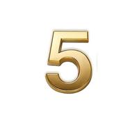 House Numbers,Metal Street Number, 3D Number Signs On The Door, House Number Plate, Street Mailbox, Stickers, Hotel Number, Outdoor, 7cm Front Door Numbers(70mm No.5)