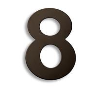 house numbers plaques， 15/20/30cm Large House Number Outdoor 304 Stainless Steel Exterior Apartment Door Metal Address Sign #0-9(8,30cm)