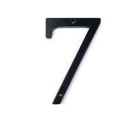 house numbers plaques， 1pc 101mm Modern House Number 4inch Black Zinc Alloy Numbers Door Mailbox Address Sign Outdoor #0-9(7)