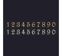 house numbers plaques， 7Cm 0-9 Acrylic Self Adhesive House Number Sticker Silver Gold Color Doorplate Home Door Plaque Numbers Sign(Silver,7)