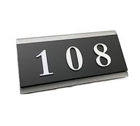 House Numbers Plaques 9X18cm Style Door Sign House Number, Of Custom Made Apartment Panels Of Villa Any Letter(Style b)