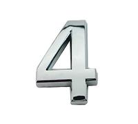 House Numbers Plaques, Door Number Plaques 3D Digits 0-9 House Number Sign Self Adhesive Address Digit Sticker Plate Numeral Door Plaque For Home Hotel Decor(4)