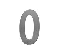 House Numbers Plaques, Door Number Plaques 50/75/90mm Black Silver Stainless Steel Self Adhesive House Number Sticker Doorplate Home Door Plaque Numbers Sign For Mailbox(Silver 0,75mm)