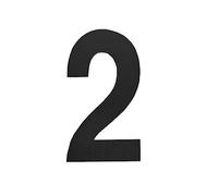 House Numbers Plaques, Door Number Plaques 50/75/90mm Black Silver Stainless Steel Self Adhesive House Number Sticker Doorplate Home Door Plaque Numbers Sign For Mailbox(Black 2-01,90mm)