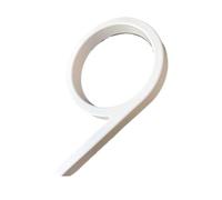 House Numbers Plaques, Door Numbers 125mm White Floating House Numbers Doorplate Letters Metal Address Sign Plate,Outdoor Street Door Plaque Number Uso apto para Home Mailbox(Number 9)