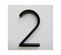 House Numbers Plaques, Door Numbers 127mm Floating House Number Letters Big Modern Door Alphabet Home Outdoor 5 In.Black Numbers Address Plaque 0-9,AB(2)