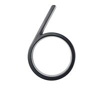 House Numbers Plaques, Door Numbers 12cm Big 3D Modern House Number Door Home Address Numbers For House Number Digital Door Outdoor Sign Plates 5 Inch 0-9 Black(6)