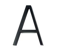 House Numbers Plaques, Door Numbers 12cm Big 3D Modern House Number Door Home Address Numbers For House Number Digital Door Outdoor Sign Plates 5 Inch 0-9 Black(A)