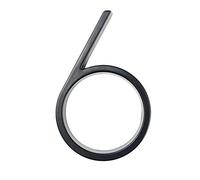 House Numbers Plaques, Door Numbers 12cm Floating House Number Letter A B C Name Plate Door Alphabet Letters Dash Slash Sign 5 Inch.Zinc Alloy Black(6)