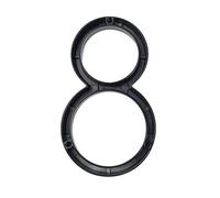 House Numbers Plaques, Door Numbers 12cm Floating House Number Letter A B C Name Plate Door Alphabet Letters Dash Slash Sign 5 Inch.Zinc Alloy Black(8)