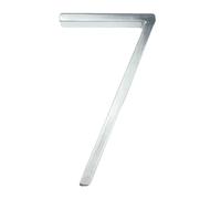 House Numbers Plaques, Door Numbers 1pc 5" 125mm Floating House Number Silver Zinc Alloy Number & Letter Metal Address Plate Outdoor Door Number Dash Slash #0-9(7)