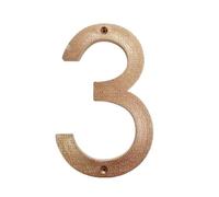 House Numbers Plaques, Door Numbers 200mm/8 In''Floating House Number Gold Numbers Address Sign 0-9 Letters Big Modern Door Plates(3)