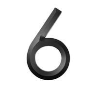 House Numbers Plaques, Door Numbers 20cmExterior House Numbers Digital 0-9 Door Alphabet Stereoscopic Home Outdoor Numbers 8 Inch Address Plaque Signs Door Plate(Number-6)