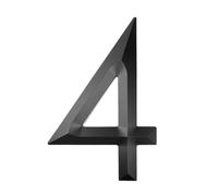 House Numbers Plaques, Door Numbers 20cmExterior House Numbers Digital 0-9 Door Alphabet Stereoscopic Home Outdoor Numbers 8 Inch Address Plaque Signs Door Plate(Number-4)