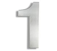 House Numbers Plaques, Door Numbers 30cm House Number Stainless Steel Address Sign 0-9 Outdoor Silver 12 In.Door Exterior Big(1,20cm)