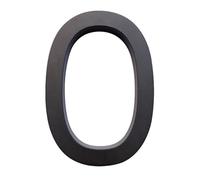 House Numbers Plaques, Door Numbers 5 In"125mmHome Outdoor Heavy Address Big Modern Door Alphabet Floating House Number Sign 0-9 Black Numbers(0)