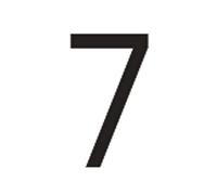 House Numbers Plaques, Door Numbers House Numbers Acrylic 3D Modern Door Plates Stainless Steel Letter Sign Plate Address Number for House(7,25cm)