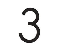 House Numbers Plaques, Door Numbers House Numbers Acrylic 3D Modern Door Plates Stainless Steel Letter Sign Plate Address Number for House(3,16cm)