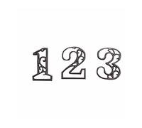 House Numbers Plaques, Door Numbers Industrial Cast Iron House Number Style Door Numbers Address Customized Number For Home Restaurant Wall Living Room(7)