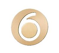 House Numbers Plaques, Door Numbers Soild Brass House Number Door Sign Wall Mounted 2.5 Inches High(Number 6)