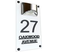 House Numbers Plaques Door Signs Street Names Solar Led Light Door Number 3D Numbers and Alphabets Customised