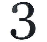 House Numbers Plaques,House Numbers 10cm Big Modern House Number Door Home Address Mailbox Numbers Fit use for House Number Digital Door Outdoor Sign 4 Inch. #0-9 Black(4)